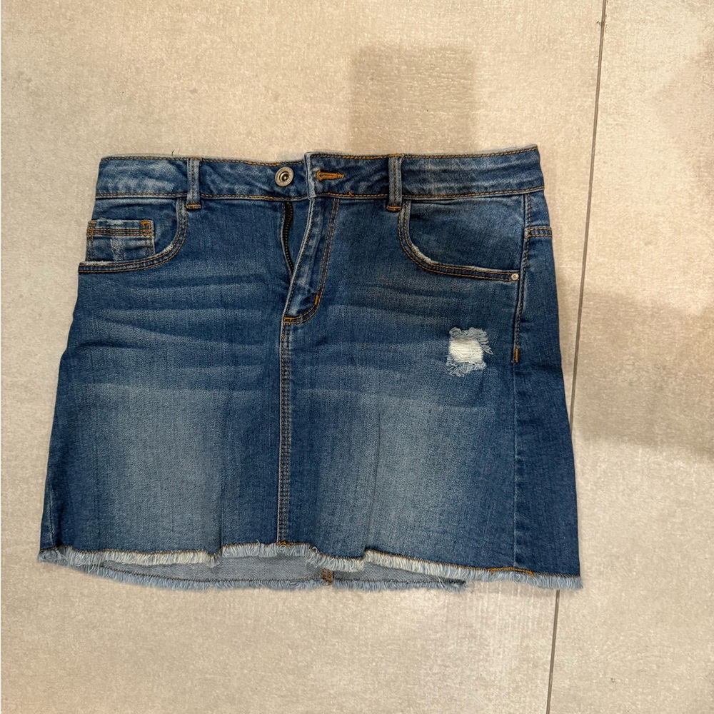 Kids Denim Mini Skirt